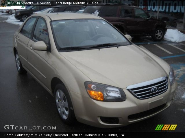 2009 Kia Spectra EX Sedan in Sand Beige Metallic