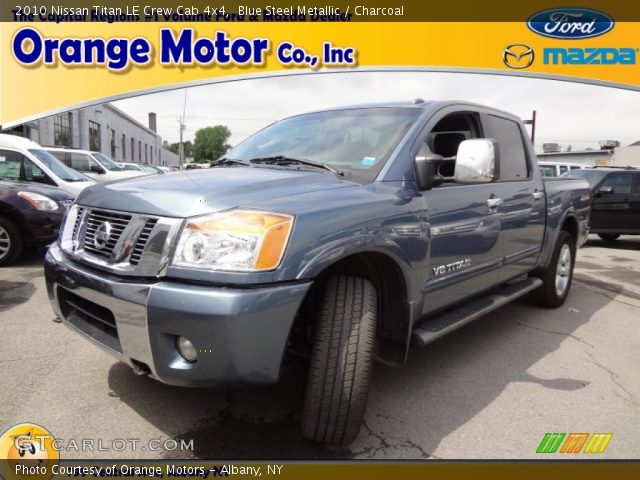 2010 Nissan Titan LE Crew Cab 4x4 in Blue Steel Metallic
