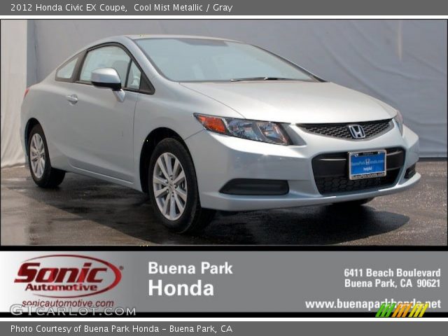 2012 Honda Civic EX Coupe in Cool Mist Metallic