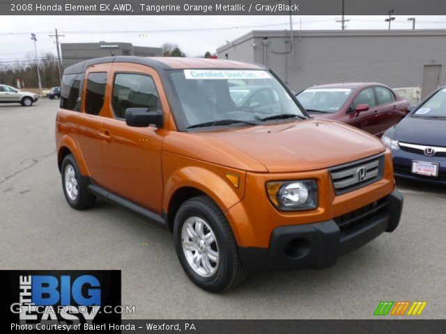 2008 Honda Element EX AWD in Tangerine Orange Metallic