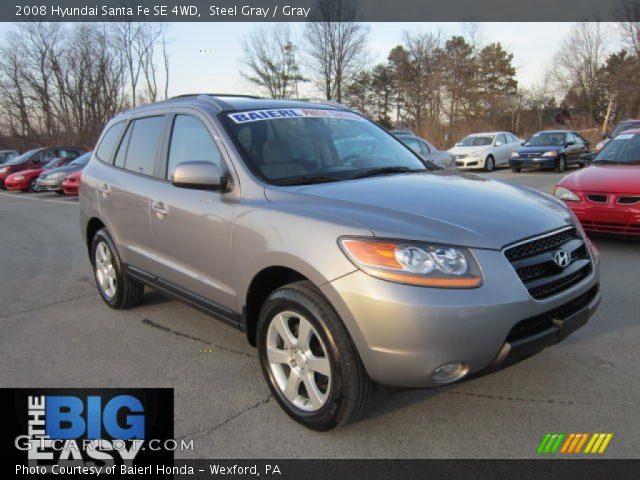 2008 Hyundai Santa Fe SE 4WD in Steel Gray