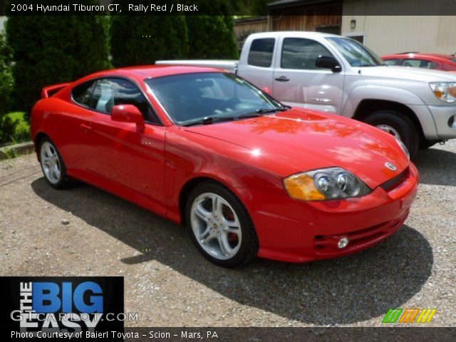2004 Hyundai Tiburon GT in Rally Red