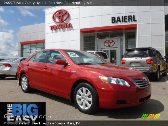 2009 Toyota Camry Hybrid in Barcelona Red Metallic