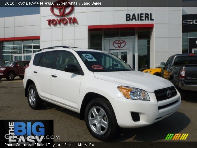 2010 Toyota RAV4 I4 4WD in Super White