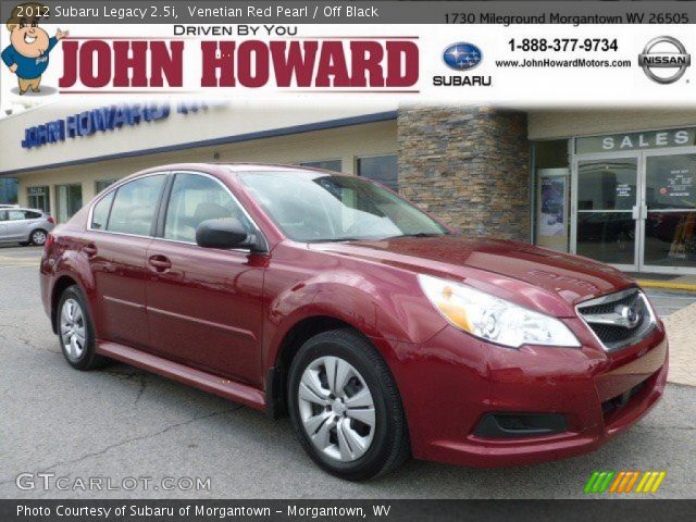 2012 Subaru Legacy 2.5i in Venetian Red Pearl