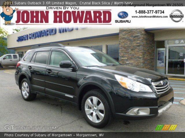 2011 Subaru Outback 3.6R Limited Wagon in Crystal Black Silica