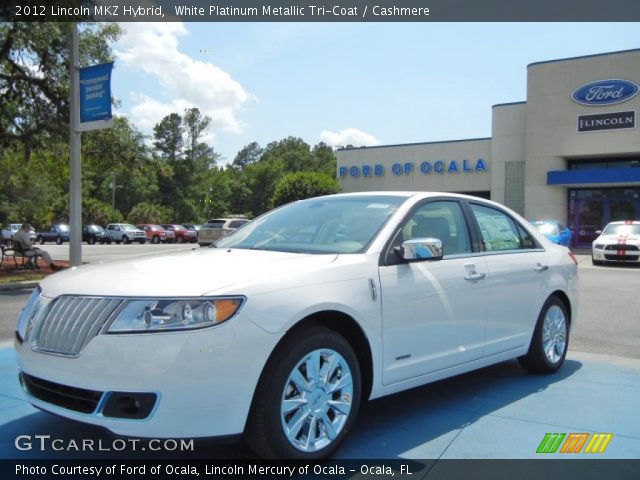 2012 Lincoln MKZ Hybrid in White Platinum Metallic Tri-Coat