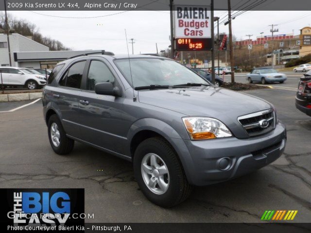 2009 Kia Sorento LX 4x4 in Alpine Gray