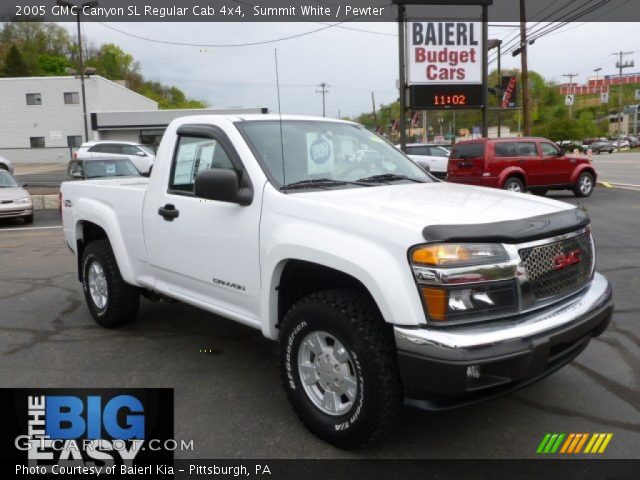 2005 GMC Canyon SL Regular Cab 4x4 in Summit White