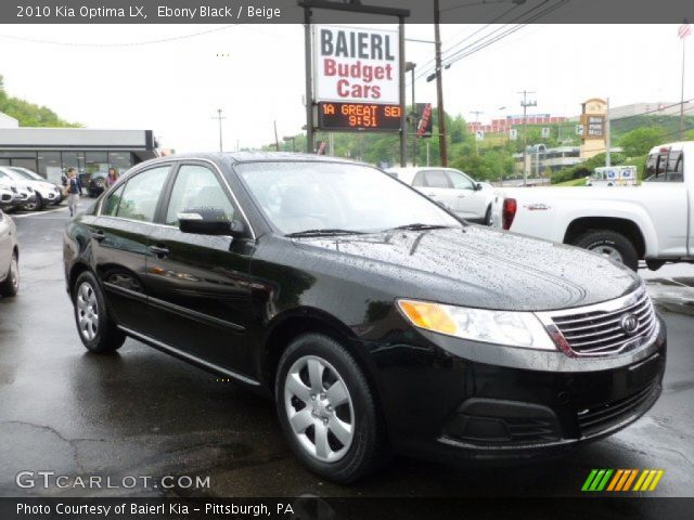2010 Kia Optima LX in Ebony Black