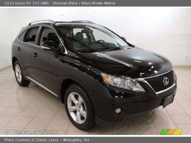 2010 Lexus RX 350 AWD in Obsidian Black