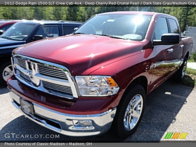 2012 Dodge Ram 1500 SLT Crew Cab 4x4 in Deep Cherry Red Crystal Pearl