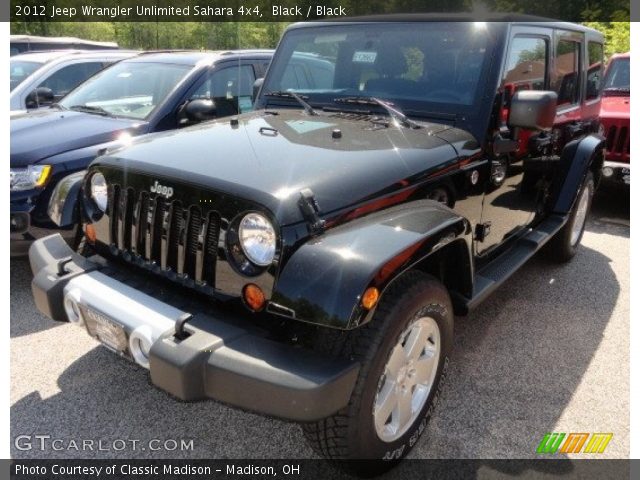 2012 Jeep Wrangler Unlimited Sahara 4x4 in Black