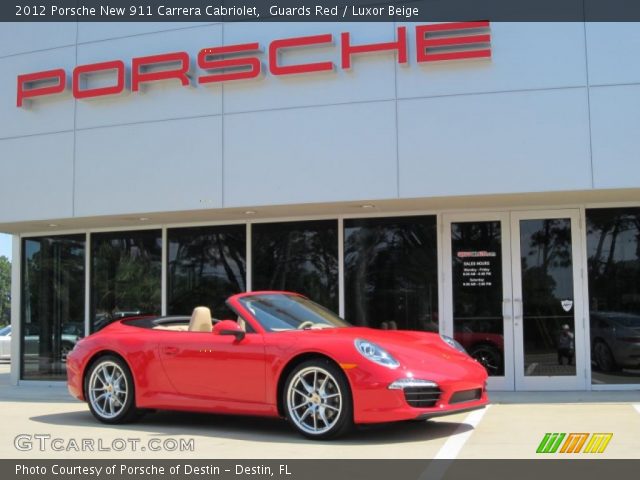 2012 Porsche New 911 Carrera Cabriolet in Guards Red