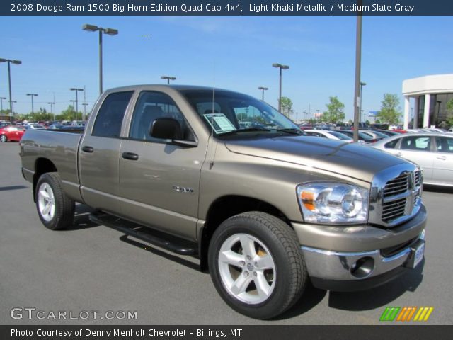 2008 Dodge Ram 1500 Big Horn Edition Quad Cab 4x4 in Light Khaki Metallic
