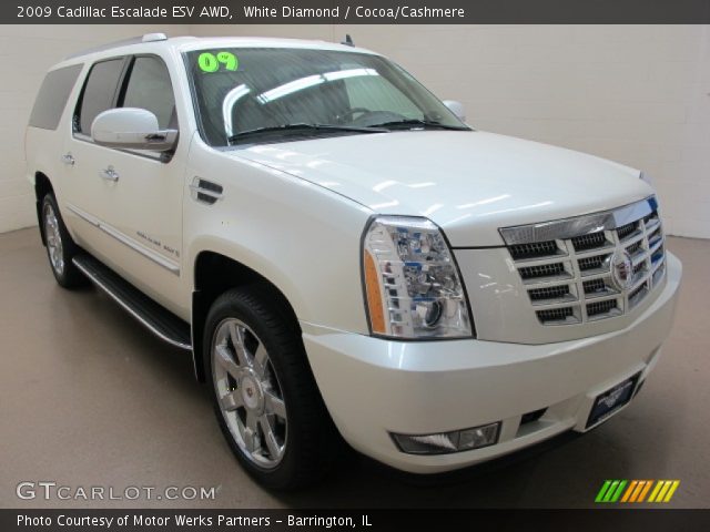 2009 Cadillac Escalade ESV AWD in White Diamond