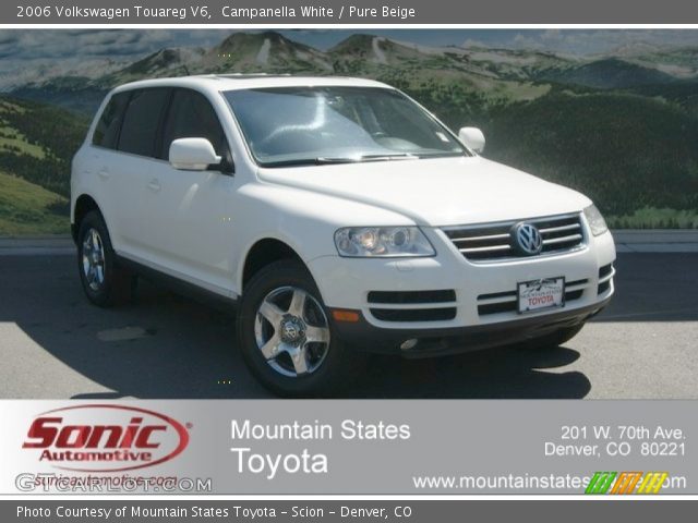 2006 Volkswagen Touareg V6 in Campanella White