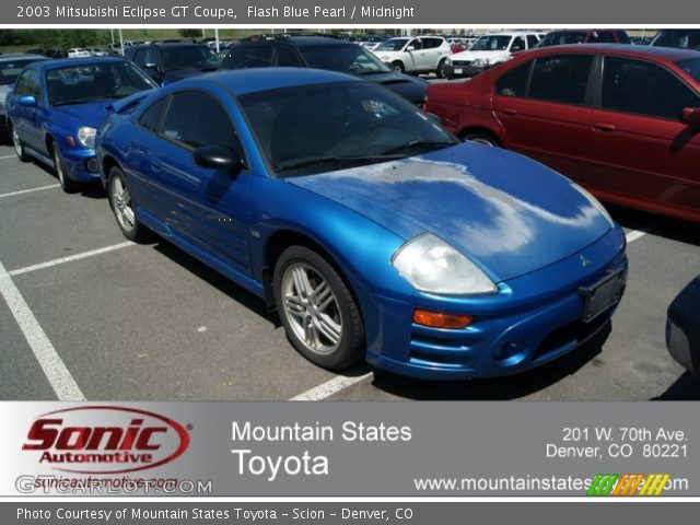 2003 Mitsubishi Eclipse GT Coupe in Flash Blue Pearl