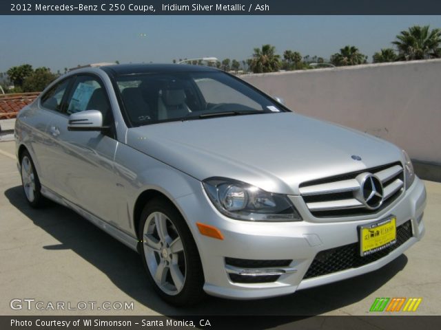 2012 Mercedes-Benz C 250 Coupe in Iridium Silver Metallic