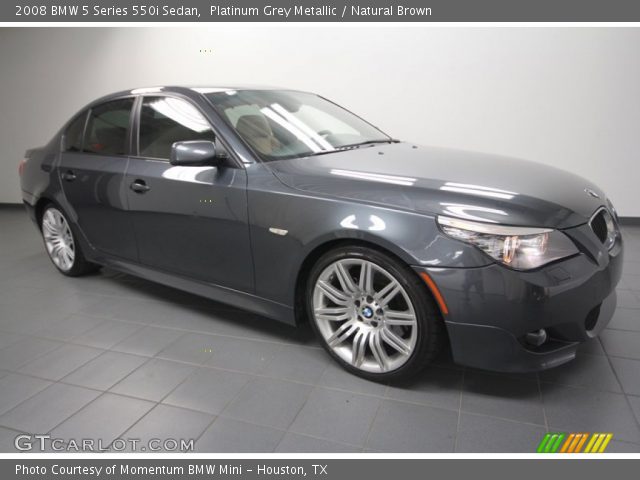 2008 BMW 5 Series 550i Sedan in Platinum Grey Metallic