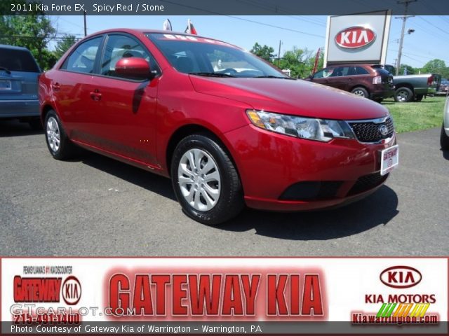 2011 Kia Forte EX in Spicy Red