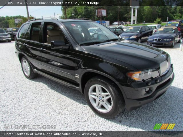 2005 BMW X5 4.4i in Black Sapphire Metallic