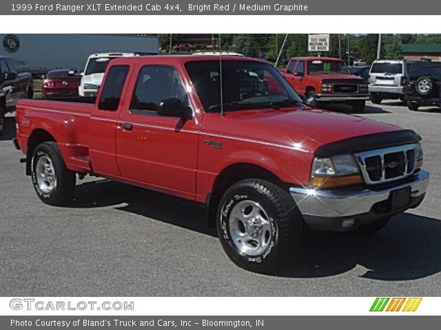1999 Ford Ranger XLT Extended Cab 4x4 in Bright Red