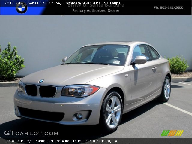 2012 BMW 1 Series 128i Coupe in Cashmere Silver Metallic