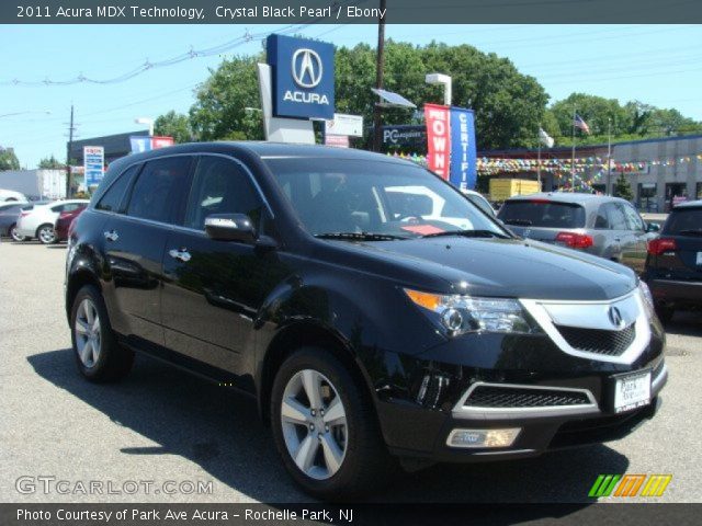 2011 Acura MDX Technology in Crystal Black Pearl