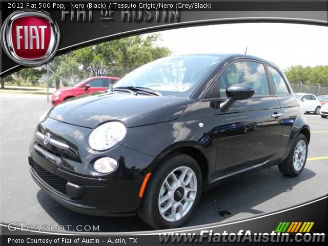 2012 Fiat 500 Pop in Nero (Black)