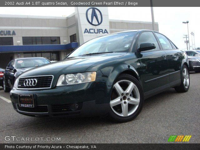 2002 Audi A4 1.8T quattro Sedan in Goodwood Green Pearl Effect