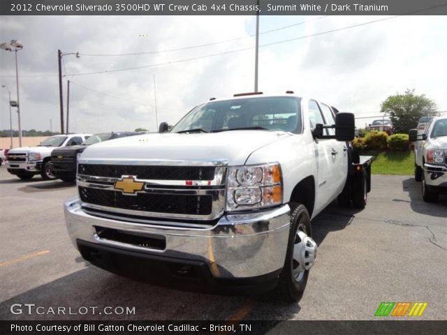 2012 Chevrolet Silverado 3500HD WT Crew Cab 4x4 Chassis in Summit White