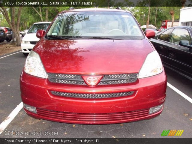 2005 Toyota Sienna XLE in Salsa Red Pearl