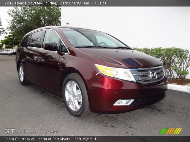 2012 Honda Odyssey Touring in Dark Cherry Pearl II