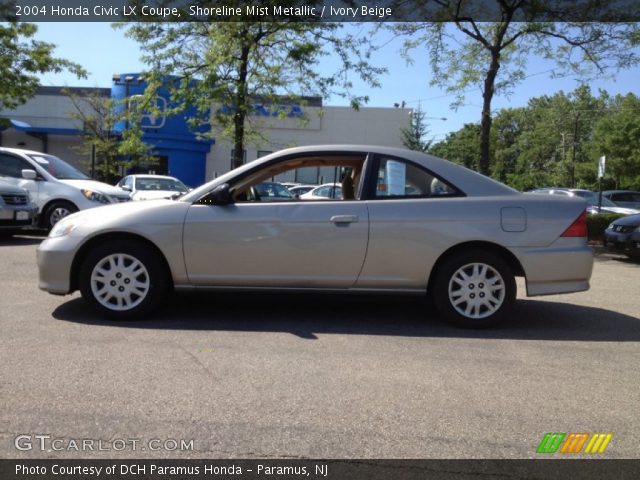 2004 Honda Civic LX Coupe in Shoreline Mist Metallic