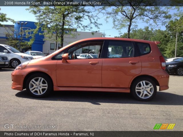 2008 Honda Fit Sport in Blaze Orange Metallic