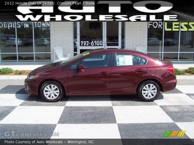 2012 Honda Civic LX Sedan in Crimson Pearl
