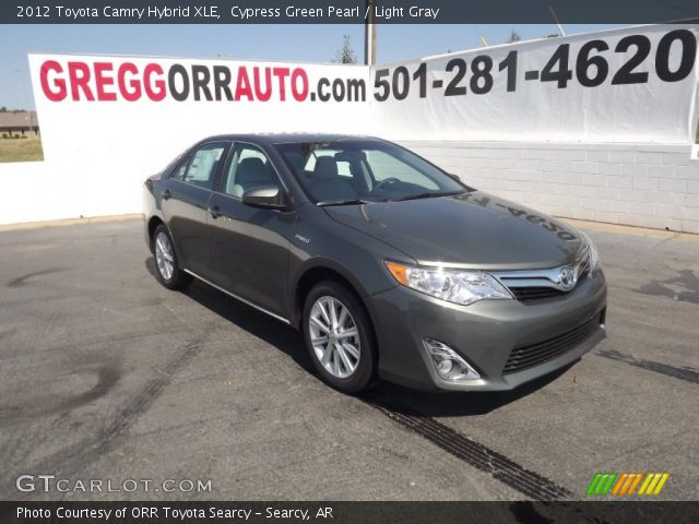 2012 Toyota Camry Hybrid XLE in Cypress Green Pearl