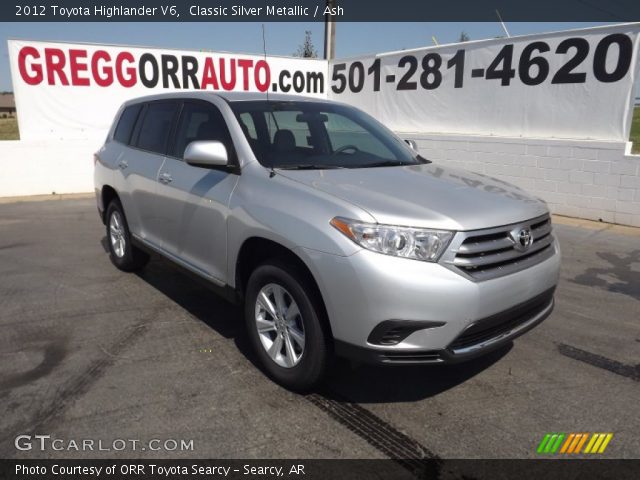2012 Toyota Highlander V6 in Classic Silver Metallic