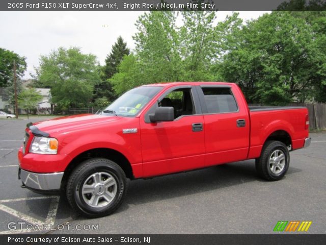 2005 Ford F150 XLT SuperCrew 4x4 in Bright Red