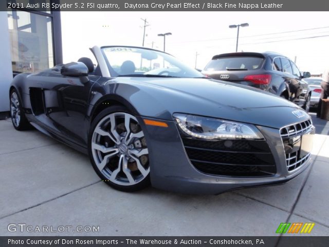 2011 Audi R8 Spyder 5.2 FSI quattro in Daytona Grey Pearl Effect