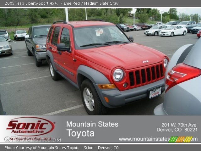 2005 Jeep Liberty Sport 4x4 in Flame Red