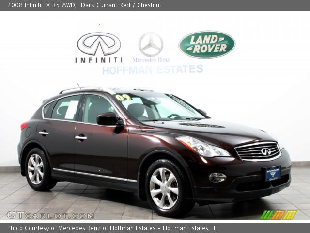 2008 Infiniti EX 35 AWD in Dark Currant Red