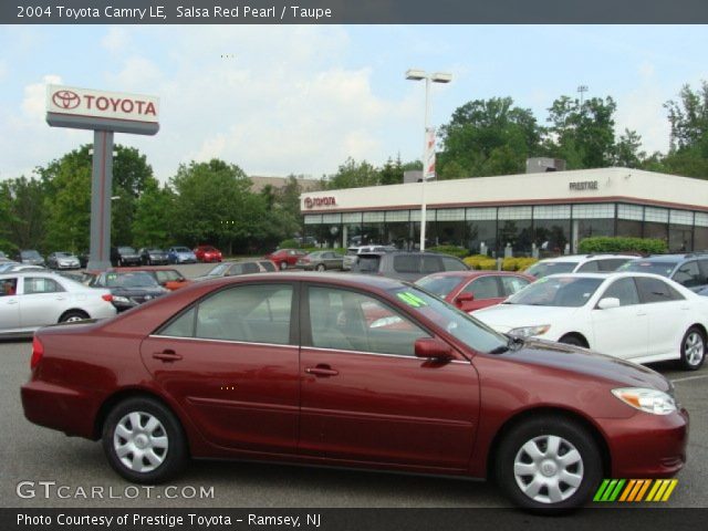 2004 Toyota Camry LE in Salsa Red Pearl