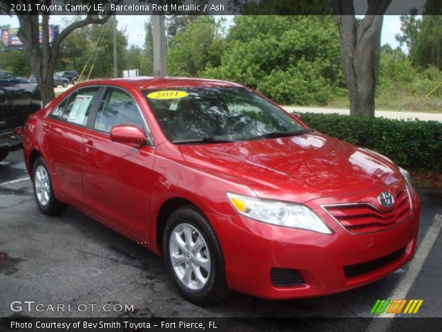 2011 Toyota Camry LE in Barcelona Red Metallic