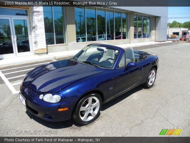 2003 Mazda MX-5 Miata LS Roadster in Midnight Blue Mica