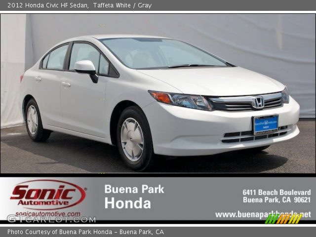 2012 Honda Civic HF Sedan in Taffeta White
