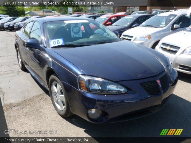 2008 Pontiac Grand Prix Sedan in Midnight Blue Metallic