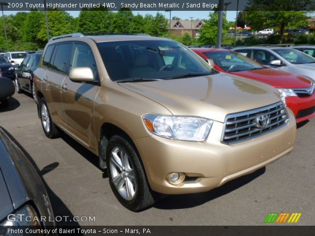 2009 Toyota Highlander Limited 4WD in Sandy Beach Metallic