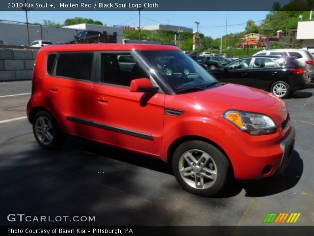 2010 Kia Soul + in Molten Red